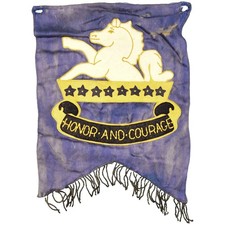 Bandeira da Oitava Bandeira do Calvário Guerras Indígenas 11" de Comprimento 10,5" de Largura -Rara comprar usado  Enviando para Brazil