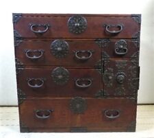 Usado, Cômoda japonesa antiga SENDAI-JIDAI-TANSU móveis de artesanato popular W91cm comprar usado  Enviando para Brazil