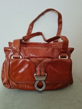 Ginger leather bag for sale  LONDON