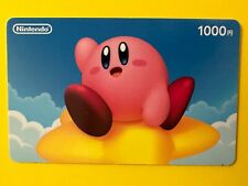 Kirby Nintendo eShop Cartão pré-pago 1000 Usado sem valor 2013 b comprar usado  Enviando para Brazil