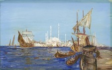 Usado, Constantinopla/Istambul - Pintura guache século XX - Assinada indistintamente comprar usado  Enviando para Brazil