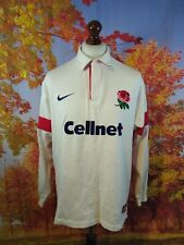 Usado, Inglaterra Rugby Union Cellnet Manga Larga Nike 1997 Casa Camisa Reino Unido Hombre Talla Grande segunda mano  Embacar hacia Argentina