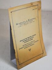 1929 catalogo commerciale usato  Italia