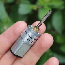 DC 6V-12V 160RPM Slow Speed 16mm Mini 030 Full Metal Gear Motor 21mm Long Shaft comprar usado  Enviando para Brazil