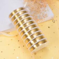 2 rolos de latão dourado envoltório de contas de cobre para artesanato de joias 0,2 mm a 1 mm comprar usado  Enviando para Brazil
