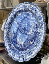 Antique blue white for sale  HALIFAX