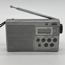Rádio portátil Sony ICF-M260 FM AM ajuste digital 15 predefinições prata testada LEIA comprar usado  Enviando para Brazil
