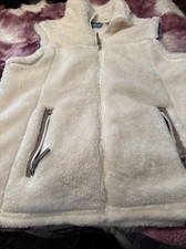 Colete de pelúcia feminino Free Country branco com zíper completo bolsos gola simulada jaqueta G novo comprar usado Colete de pelúcia feminino Free Country branco com zíper completo bolsos gola simulada jaqueta G novo comprar usado  Enviando para Brazil