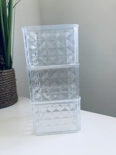 Stackable clear makeup for sale  MANCHESTER