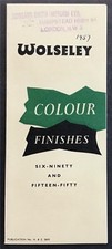 Wolseley car colour for sale  LEICESTER