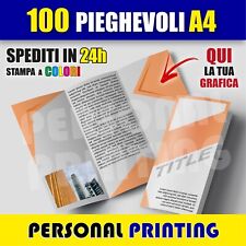 100 volantini pieghevoli usato  Invorio