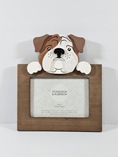 Moldura de madeira para quadro Bulldog pendurada na parede Bull Dog Terrier Mastiff Pet Memorial  comprar usado  Enviando para Brazil