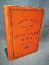 Conti, Il giardino infantile. 27 Tavole Ludica Pedagogia Manuali Hoepli 1892, usado comprar usado  Enviando para Brazil