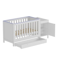 White baby cot for sale  UK