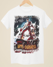 Camiseta branca unissex inspirada em pôster de filme Army of Darkness, usado comprar usado  Enviando para Brazil