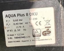 Poolpumpe aqua plus gebraucht kaufen  Maxdorf