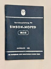 Betriebsanleitung simson moped gebraucht kaufen  Pulsnitz