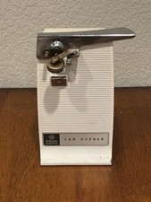Abridor de latas vintage General Electric GE E3EC18 branco EUA testado funciona década de 1970 anos 70 comprar usado  Enviando para Brazil