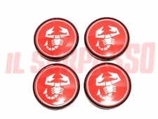 COPPETTE COPRI MOZZO TAPPI RUOTA CERCHI ABARTH FIAT UNO TURBO - PUNTO GT 55 mm, usado comprar usado  Enviando para Brazil