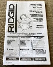 Operator manual ridgid for sale  North Hatfield