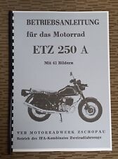 Nva bedinungsanleitung etz gebraucht kaufen  Beeskow