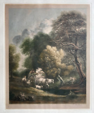 1890 Antigo Mezzotint The Market Cart por Thomas Gainsborough / John Cother Webb, usado comprar usado  Enviando para Brazil