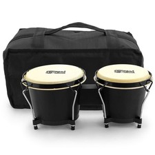 Bongo Drums with Bag by Mad About – Bongôs de carvalho de 6 e 7 polegadas, tambores manuais - Preto comprar usado  Enviando para Brazil
