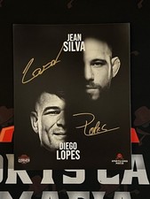 Foto autografada de Diego Lopes / Jean Silva UFC MMA 8x10 autografada PSA DNA CERTIFICADO DE AUTENTICIDADE comprar usado  Enviando para Brazil