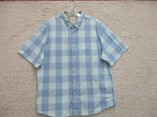 Usado, Camisa masculina versão personalizada extra grande xadrez azul adulto manga curta bolso comprar usado  Enviando para Brazil
