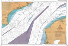 Almirantado 1892 Canal da Mancha Estreito de Dover Parte Ocidental Mapa Gráfico Muralha Marítima, usado comprar usado  Enviando para Brazil