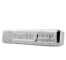 Barra fundida longa 20 oz .999 barras de prata por Scottsdale em perfeito estado #A397 comprar usado  Enviando para Brazil