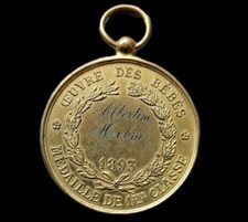 Medalla Concurso de Bebés 1890 Ciudad de París Medalla 1ª Clase comprar usado  Enviando para Brazil
