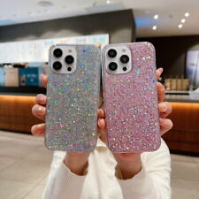 Capa à prova de choque glitter bling para iPhone 16 15 14 13 12 11 Pro Max 8 Plus comprar usado  Enviando para Brazil