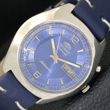RELÓGIO MASCULINO VINTAGE ORIENT AUTOMÁTICO 46941 MOSTRADOR COR AZUL JAPÃO a500709-1 comprar usado  Enviando para Brazil