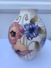 Moorcroft vase poppy for sale  SOUTHEND-ON-SEA
