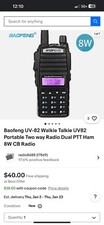 Rádio bidirecional BaoFeng UV-82 8W banda dupla 136-174MHz VHF e 400-520MHz UHF EUA comprar usado  Enviando para Brazil