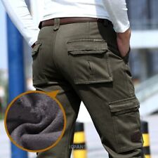 Hombres Pantalones de Invierno Pantalones Militares 6 Bolsillos Lanza Cálidos Pantalones de Carga Trabajo Informal, usado segunda mano  Embacar hacia Argentina