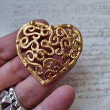 Broche coeur vintage d'occasion  Nantes-