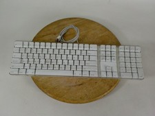 Teclado USB con cable Apple A1048 teclado numérico de tamaño completo Mac teclado de escritorio tecla segunda mano  Embacar hacia Mexico