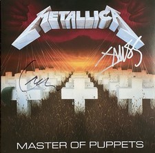 Metallica autographed master for sale  Plymouth