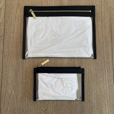 Usado, Novo Mini e Grande Conjunto de 2 Clutch Truffle Clarity | Couro Preto | Aprovado pela TSA comprar usado  Enviando para Brazil