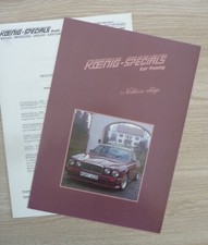 Brochure auto koenig d'occasion  Libourne