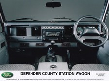 VOLANTE E FACIA LAND ROVER DEFENDER COUNTY STATION WAGON, FOTO DE ÉPOCA., usado comprar usado  Enviando para Brazil