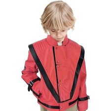 Usado, Fantasias infantis de Halloween jaqueta de couro vermelha suspense Michael Jackson comprar usado  Enviando para Brazil