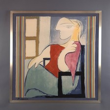 Quadro litografia foulard usato  Inverigo