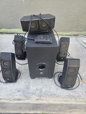 System głośników dźwięku przestrzennego Logitech X-540 5.1 z subwooferem i pilotem PRZETESTOWANY na sprzedaż  Wysyłka do Poland
