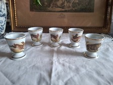 Coquetiers porcelaine decor d'occasion  Villeneuve-la-Guyard