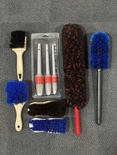 Kit de escova detalhe automotivo roda EZ lã microfibra nylon tapete couro comprar usado  Enviando para Brazil