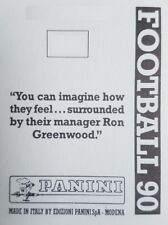 Panini football stickers for sale  EPSOM