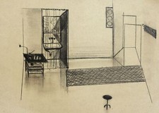 Pintura impressionista vintage a carvão casa natureza morta comprar usado  Enviando para Brazil